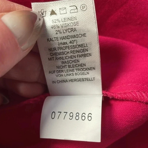 NWT House of Harlow 1960 barbie pink linen skirt suit set size LARGE - Picture 11 of 13